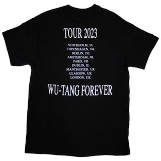 Wu-Tang Clan Unisex T-Shirt: Tour '23 Wu-Tang Forever (Black) (Back Print & Ex-Tour)