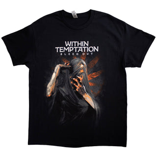 Within Temptation Unisex T-Shirt: Bleed Out Album (Black) (Back Print)