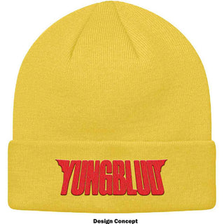 Yungblud Beanie Hat: Red Logo