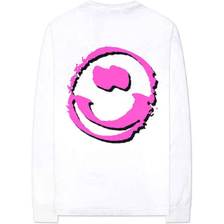 Yungblud Unisex Long Sleeve T-Shirt: Punker (White) (Back & Sleeve Print)