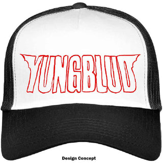 Yungblud Mesh Back Cap: Red Logo Outline