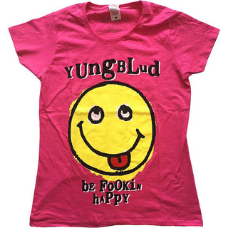 Yungblud Ladies Slim Fit T-Shirt: Raver Smile