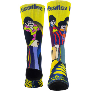 The Beatles Crew Socks: Yellow Submarine Band Sublimation (Black) (UK Size 6.5 - 11)