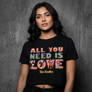 The Beatles Ladies Crop Top: Yellow Submarine AYNIL Stacked