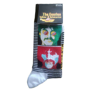 The Beatles Ankle Socks: Yellow Submarine Sea of Science Faces Colour