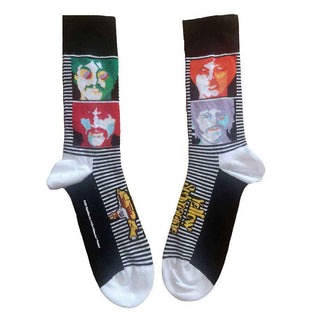 The Beatles Ankle Socks: Yellow Submarine Sea of Science Faces Colour