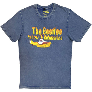 The Beatles Stone Wash T-Shirt: Logo & Sub