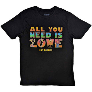 The Beatles T-Shirt: Yellow Submarine All You Need Is Love Stacked