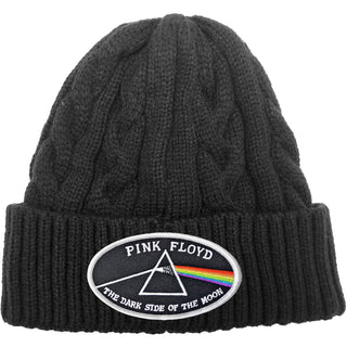 Pink Floyd Unisex Beanie Hat: The Dark Side of the Moon White Border