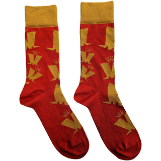 Madness Unisex Ankle Socks: Crown & M Pattern
