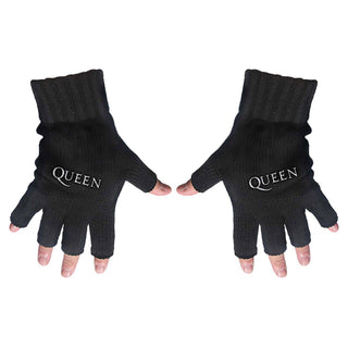 Queen Unisex Fingerless Gloves: Logo