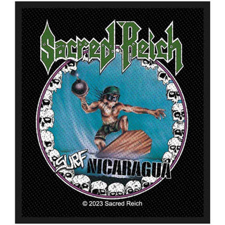 Sacred Reich Standard Woven Patch: Surf Nicaragua