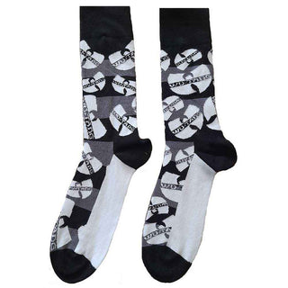 Wu-Tang Clan Unisex Ankle Socks: Logos Monochrome