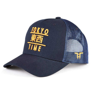 Tokyo Time Unisex Mesh Back Cap: TT Heritage Gold Logo