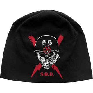 Stormtroopers of Death Unisex Beanie Hat: Scrawled Lightning JD Print