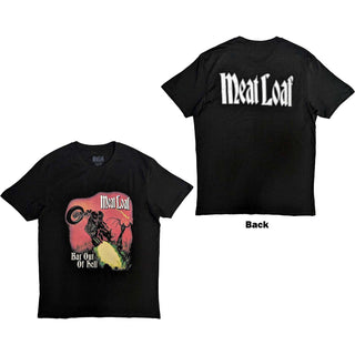 Meat Loaf Unisex T-Shirt: Bat Out Of Hell Cover (Back Print)