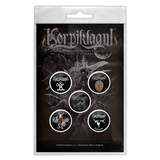 Korpiklaani Button Badge Pack: Raven