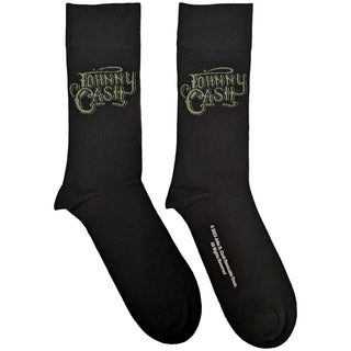 Johnny Cash Unisex Ankle Socks: Text Logo