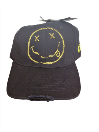 Nirvana Unisex Baseball Cap: Happy Face (distressed)