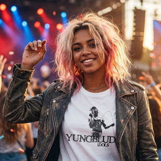 Yungblud T-Shirt: Idols Mic (White)
