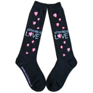 The Beatles Ladies Knee High Socks: All you need is love