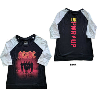 AC/DC Ladies Raglan T-Shirt: PWR-UP UK