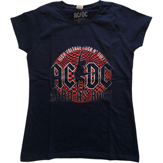 AC/DC Ladies T-Shirt: Hard As Rock