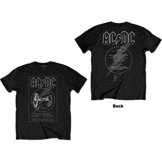 AC/DC Unisex T-Shirt: FTATR 40th Monochrome