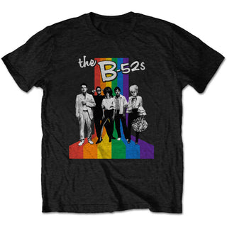 B52s Unisex T-Shirt: Rainbow Stripes