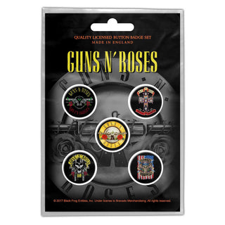 Guns N' Roses Button Badge Pack: Bullet Logo (Retail Pack)