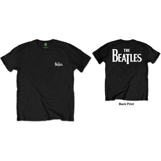 The Beatles Unisex T-Shirt: Drop T Logo (Back Print/Retail Pack)