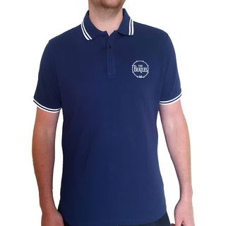 The Beatles Unisex Polo Shirt: Drum Logo