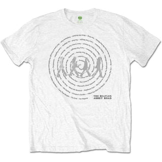 The Beatles Unisex T-Shirt: Abbey Road Songs Swirl (Foiled)