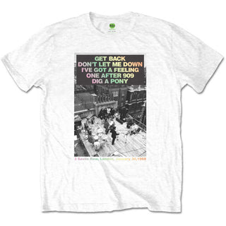 The Beatles Unisex T-Shirt: Rooftop Songs Gradient