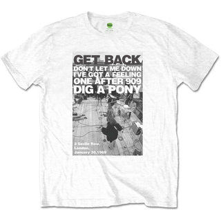 The Beatles Unisex T-Shirt: Rooftop Shot