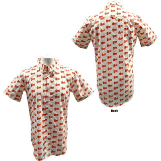 David Bowie Unisex Casual Shirt: Logo Pattern (All Over Print)