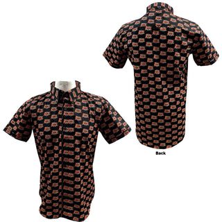 David Bowie Unisex Casual Shirt: Logo Pattern (All Over Print)