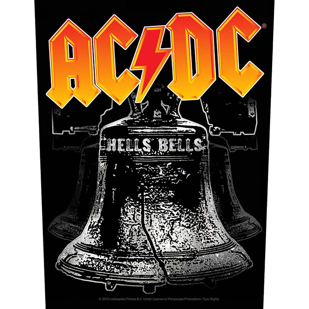 AC/DC Hells Bells Back Patch — Back in Black 1980 Official – ATC Music ...