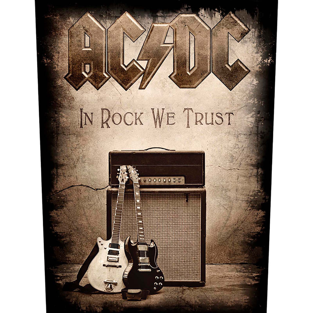 AC/DC Back Patch: In Rock We Trust – ATC Music Merch