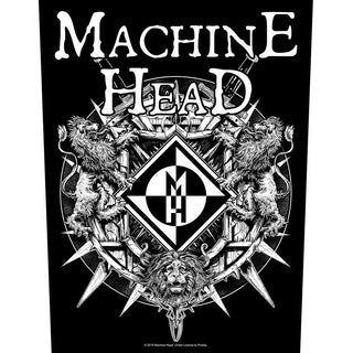 Machine Head Back Patch: Crest With Swords