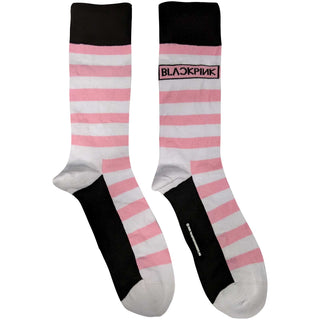 BlackPink Unisex Ankle Socks: Stripes & Logo