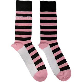 BlackPink Unisex Ankle Socks: Stripes & Logo