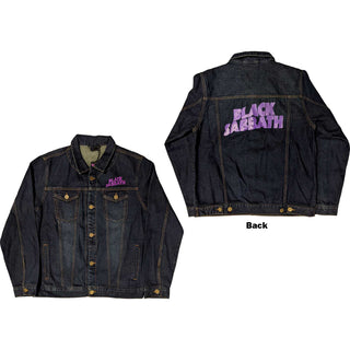 Black Sabbath Unisex Denim Jacket: Wavy Logo