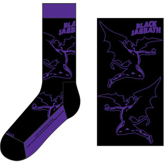 Black Sabbath Unisex Ankle Socks: Logo & Demon