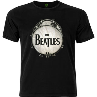 The Beatles Unisex Embellished T-Shirt: Drum (Black Caviar Beads)