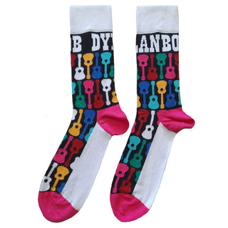 Bob Dylan Unisex Ankle Socks: Guitar Pattern