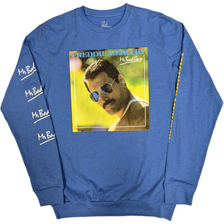 Freddie Mercury Unisex Long Sleeve T-Shirt: Mr Bad Guy