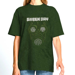 Green Day Unisex T-Shirt: Gas Mask