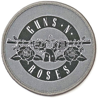 Guns N' Roses Standard Patch: White Circle Logo