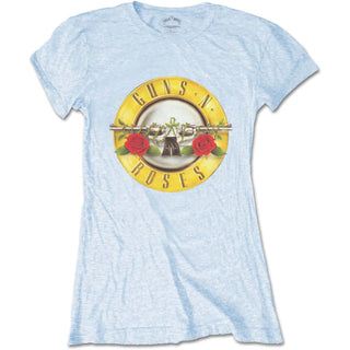 Guns N' Roses Ladies T-Shirt: Classic Bullet Logo